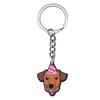 New Arrival Adorable Pet Dogs PVC Soft Keychains Bag Hanging Pendant Car Keyrings Animals Key Chains Accessories Wholesale Gift