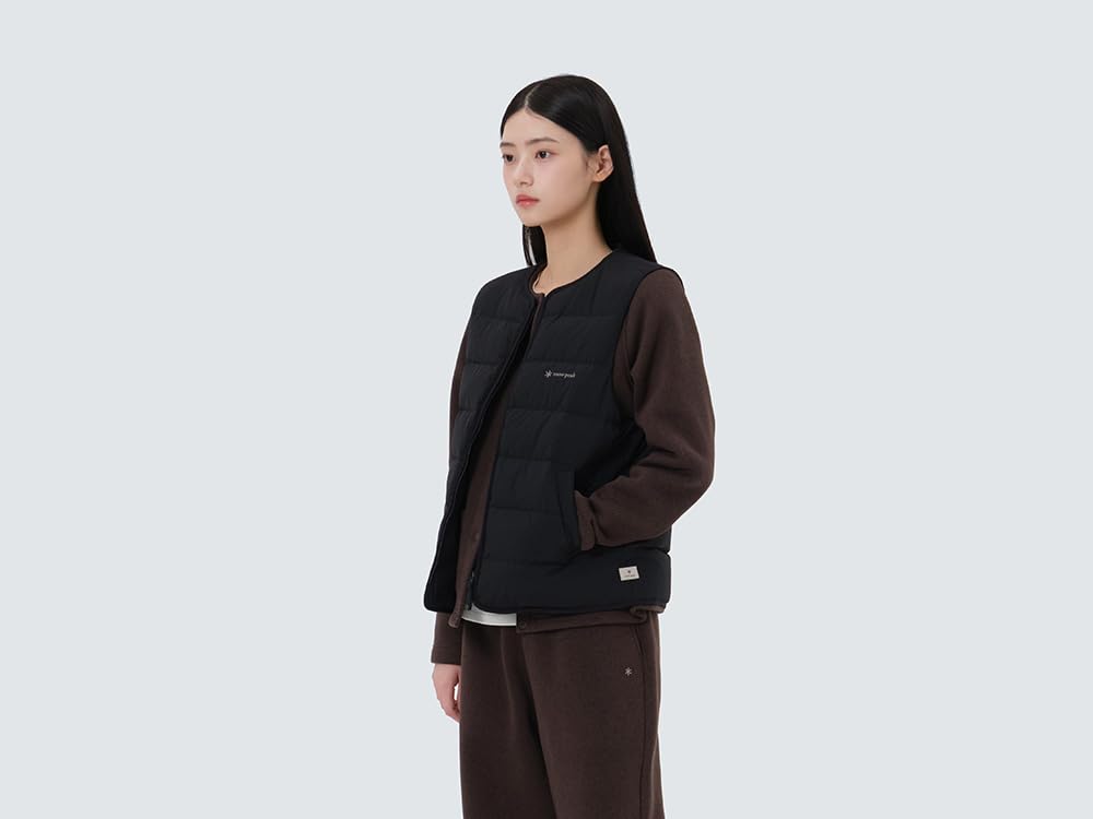 Snow Peak Land Lightweight Down Vest Black Medium Women's GS-S25WWGDV61 Women's