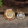 New enamel spiral flower magnetic corsage women's autumn and winter fashion versatile magnetic brooch