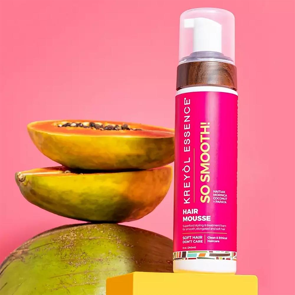 Krey L Essence SofT Hair  Don T Care haiTian Moringa oiL So smooTh Hair Mousse 8.0 Oz