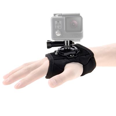 360 Degree Rotation Glove Palm Strap Mount Band for GoPro