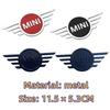Metal Car Logo Front Rear Badge Emblem Sticker For Mini Cooper Countryman Clubman JCW F55 F56 R55 R56 R60 F60 Auto Accessories