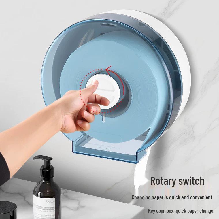 Waterproof Large Roll Toilet Paper Holder for Hotel or Guesthouse Bathrooms