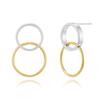 ELLE Jewelry Urban 14K GF Double Ring Combination Earrings ELGPEE457