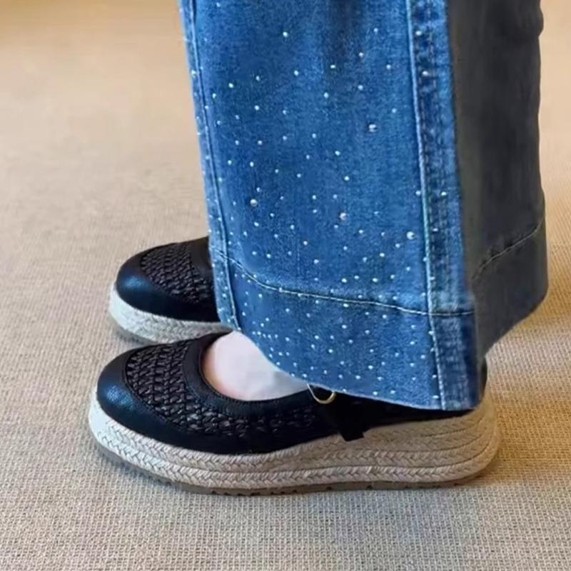 Fashion Wedges Women Designer Shoes Fashion Dress Weave Woman Platform Shoes 2025 Summer Sneakers Shallow Cozy Sport Zapatillas De Mujer
