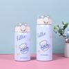 Cute Bear Insulated Water Bottle 304 Stainless Steel Double Wall Vacuum Flask Portable Leak-Proof Travel Mug For Students Kids