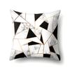 Polyester Pillow Case Nordic Ins Style Marble Geometric Printed Peach Leather Velvet Living Room Sofa Pillow Case