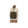 Color Block Half Zip Pullover Long Sleeve Sweatshirt Men Sweatshirt Off-White 432109-30