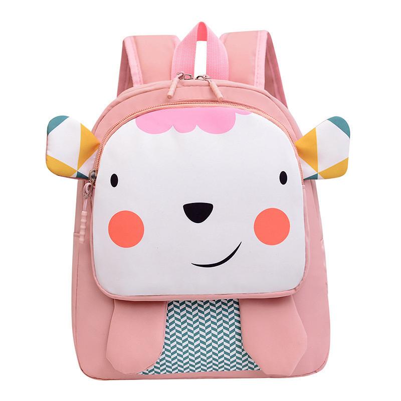 Fashionable Nylon Kids Backpack With Cute Animal Designs Breathable Lightweight School Bag For Boys And Girls