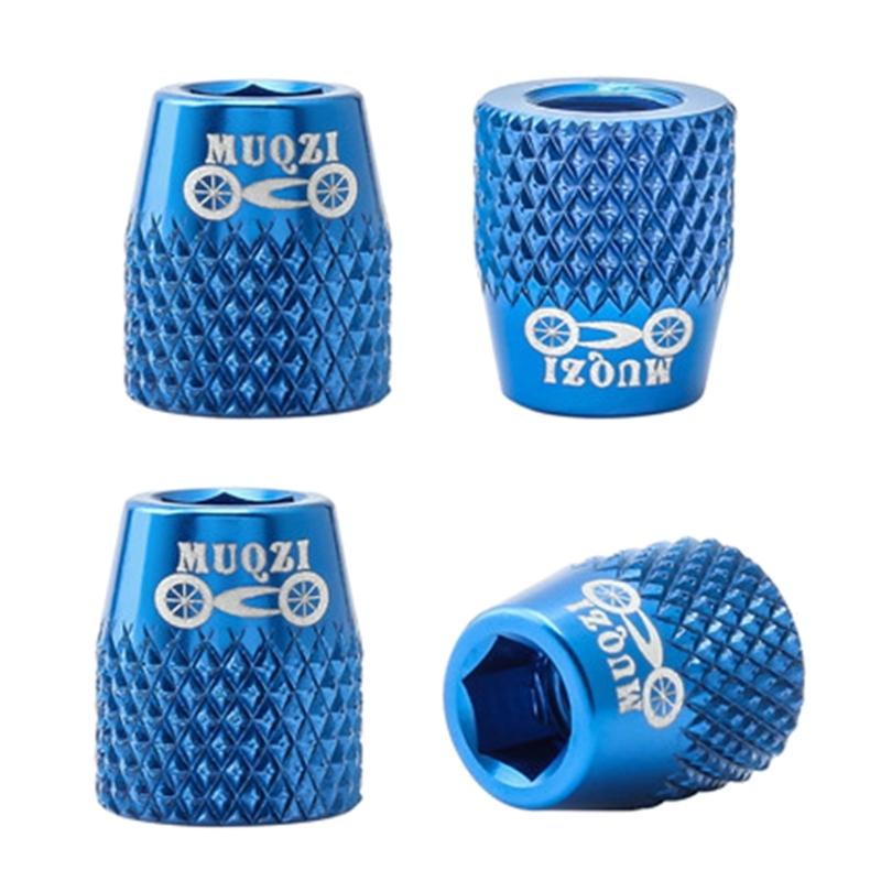 4 ST Cykelbromssko Skruvbyte M6 Bromsklossbultar Aluminiumlegering V-bromsblocksmutter Bromslangsfäste