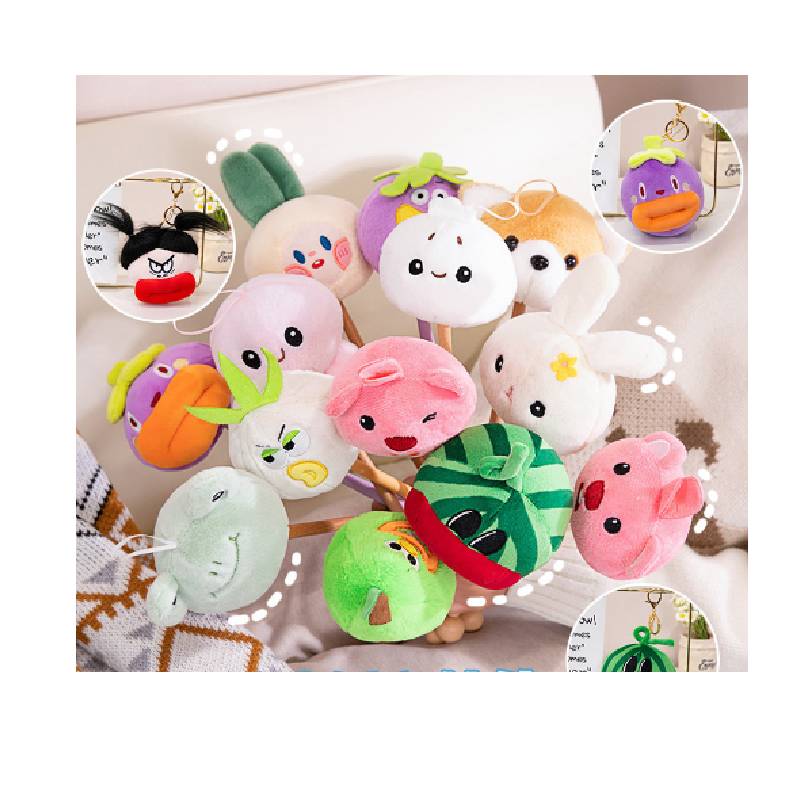 Big Mouth Animal Plush Toy Stick Cute Practical Girl Pendant Hammer Stick Doll