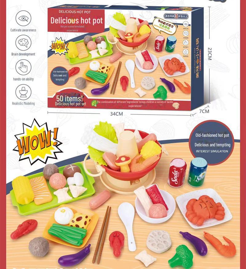 

Детский музыкальный ролевой набор для кухни «Горячий горшок» с функцией распыления