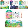 Childrens Dinosaur Insect Ocean Theme Puzzle Book With Reusable Stickers For Early Learning And Cognitive Development