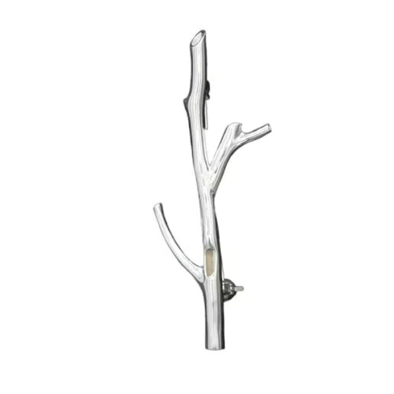 Creative Branch-Shaped Flower Insert Brooch Jewelry DIY Clothing Corsage Metal Branch Pins For Brooches With Insert Flowers