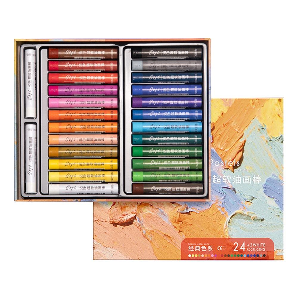 

Набор мягкой масляной пастели Safety Artist Professional Graffiti Art Crayons Art Supply A-24 Colors