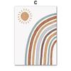 Sun Rainbow Dinosaur Octopus Education Alphabet Wall Art Canvas Painting Poster Print Nursery Wall Pictures Kids Room Decoration