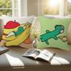 Cartoon J-Joguman S-Studio Personalized Pillow Cover Kids Bedroom Wild Party Decor Pillowcase Kid Birthday Shower Gift
