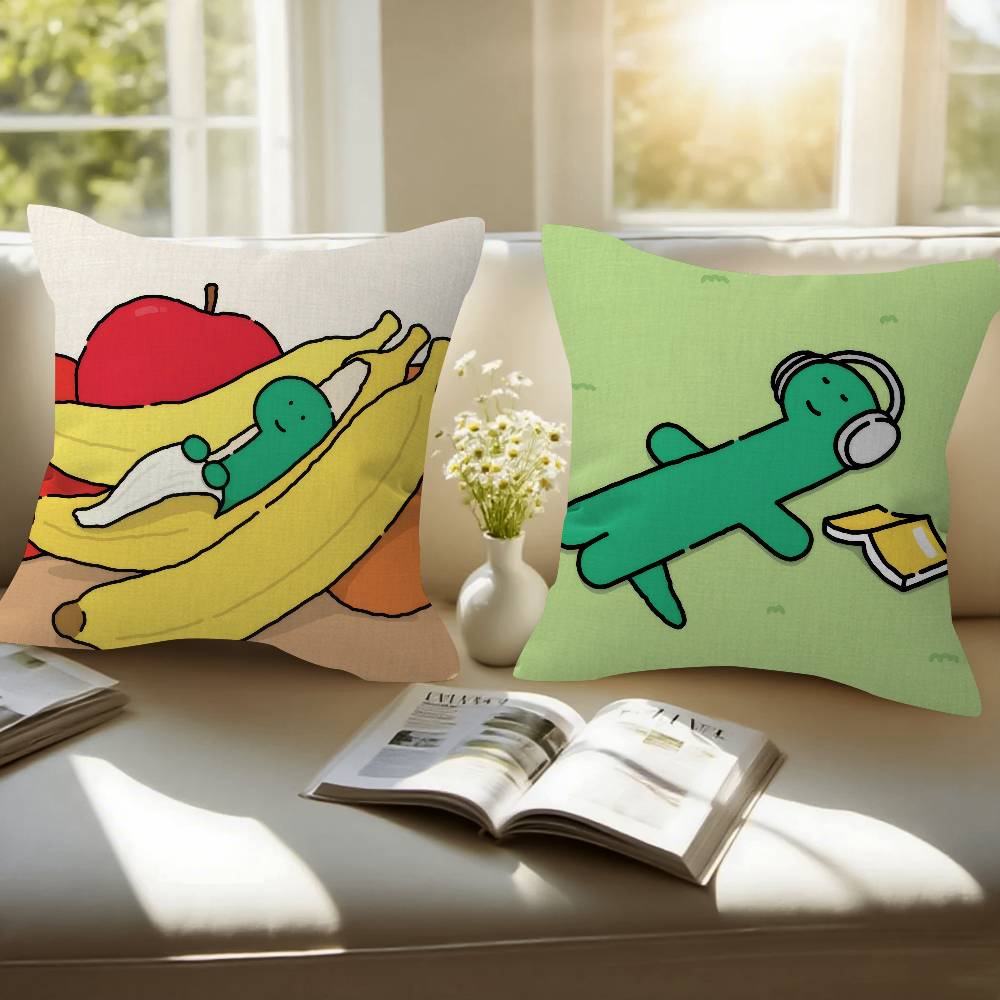 Cartoon J-Joguman S-Studio Personalized Pillow Cover Kids Bedroom Wild Party Decor Pillowcase Kid Birthday Shower Gift