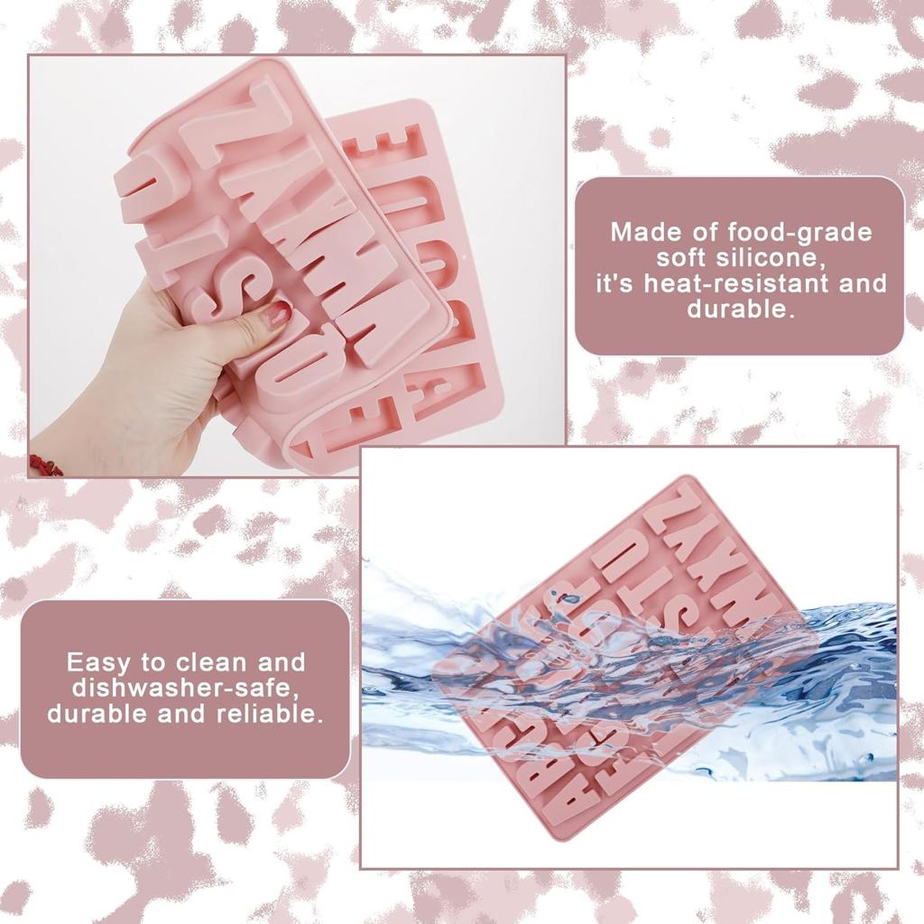 26 Cavities Silicone Letter Mold for Baking, Chocolate, Crayon - Large Depth Alphabet Mold for Cake, Candy, Resin, Soap - BPA Free & Easy Release.