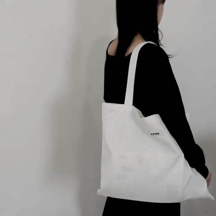 cotton tote eco bag / white
