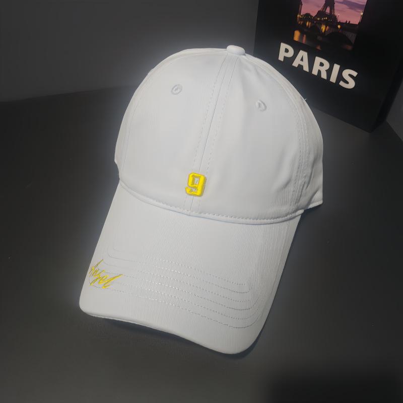 Versatile face small sunshade baseball cap women's sunscreen letter embroidered cap men's outdoor leisure hat