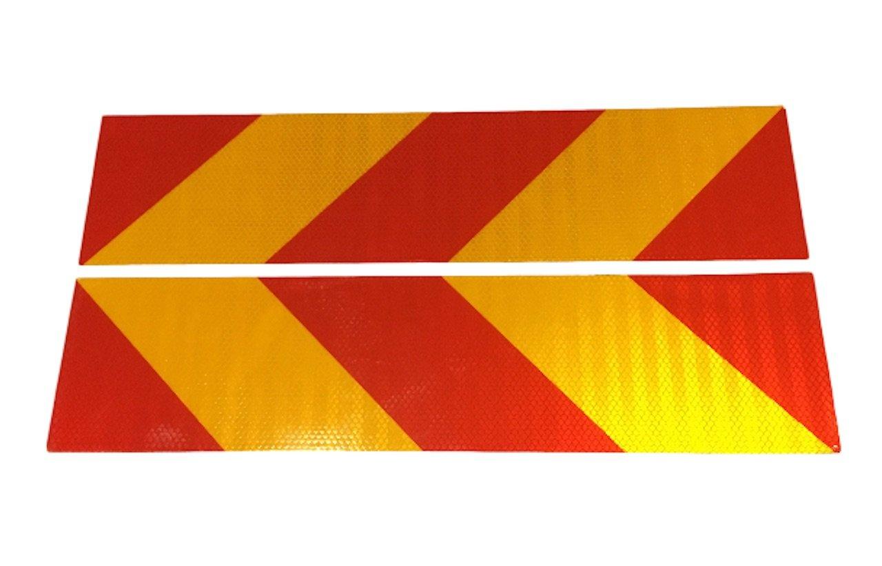 

imainurama Большой светоотражатель для транспортного средства Задний светоотражатель для предотвращения столкновений Красный Желтый Симметричный левый и правый Грузовик Тягач Прицеп Автобус Задний комплект из 2 шт.