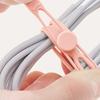 10Pcs Silicone Cable Tie Earphone Phone Charger Computer Power Cord Bundling Strap Reusable Elastic Wire Management Organizer Wrap