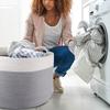Cotton Rope Woven Basket - Foldable Wardrobe & Shelf Storage for Sundries