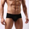 Mens Double Thong Cotton Boxers  Briefs Shorts Soft Bodybuilding Pouch Underpants