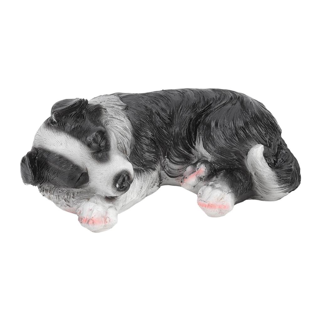 Puppy Beelden Sculpturen Synthetische Hars Waterdicht Border Collie Beeld Ornament voor Tuin