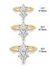 925 Silver Simple Classic 1-3Carat Horse Eye Zircon Ring For Women Engagement Wedding Luxury High Quality Fine Jewelry