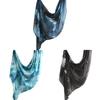 Cotton Scarf With Watercolor Tiedye Pattern For Casual Autumn Wear