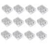 A25F-LED Strip Lights Connectors 12 Pack 2 Pin 8Mm Solderless Transparent LED Connector LED Tape Lights Connectors