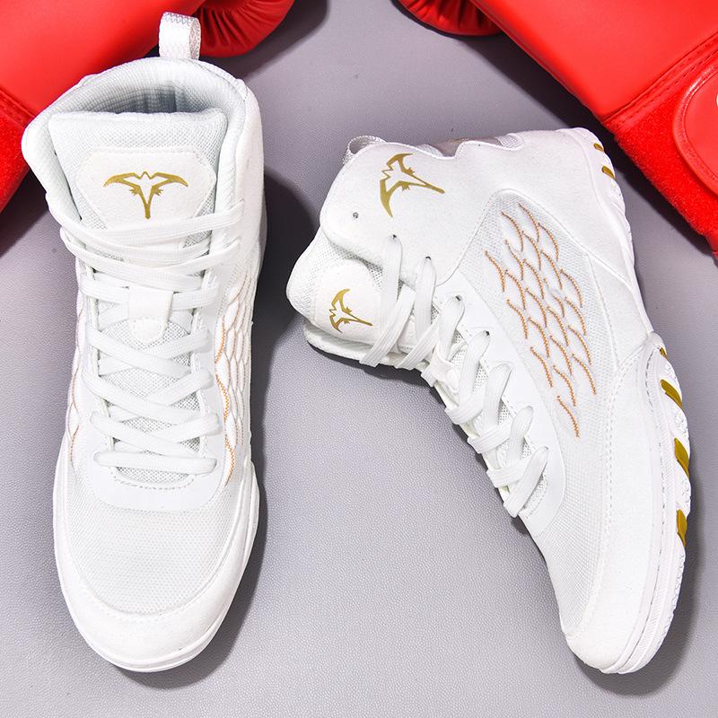 

Wrestling Shoes Professional Competition Men s and Women s Sanda Shoes High-top Fighting Comprehensive Training Shoes Boxing Shoes Falling Boots Boots 35