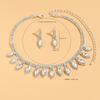Trendy Choker Necklace Bridal Gown Stage Performance Fashion Accessories Jewelry Set