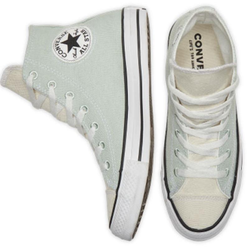 Converse Chuck Taylor All Star Comfortable Daily High-Top Canvas Shoes Unisex Fresh Green