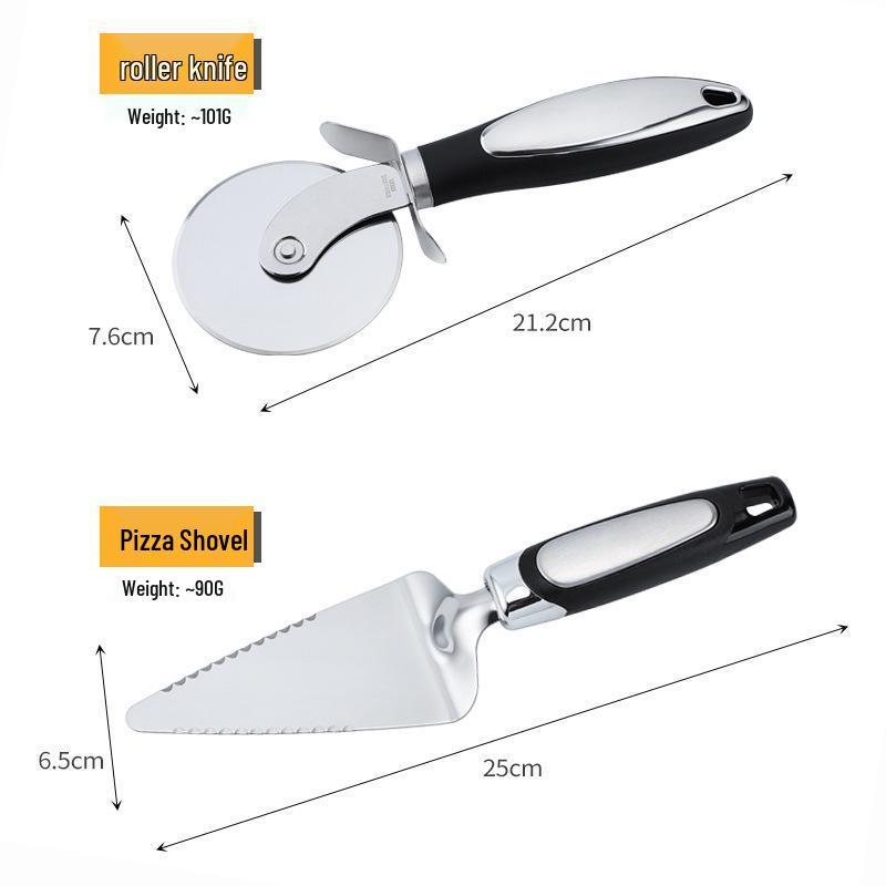 Stainless Steel Cake & Pizza Spatula - Triangle Cheese Shovel & Cutter