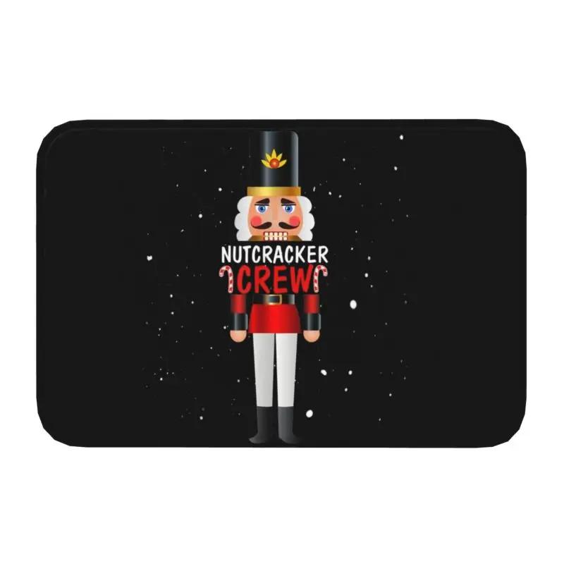 

Рождественский Щелкунчик, добро пожаловать, коврик для входной двери, новогоднее украшение дома, ванная комната, прихожая, балкон, противоскользящий ковер 40x60cm