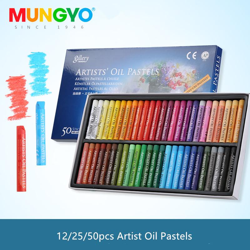 MUNGYO Gallery Pastels à l'huile pour artiste Graffiti Pastel doux Peinture Dessin Stylo Papeterie Scolaire pour Enfants Fournitures d'Art