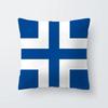 Bedroom Pillowcase Living Room Sofa Car Seat Chair Home Office Waist Cushion Cover Blue Simple Modern Home Decor