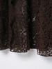 European & American Women's Retro High-Waisted Lace Satin Skirt - 2025 Autumn/Winter Collection