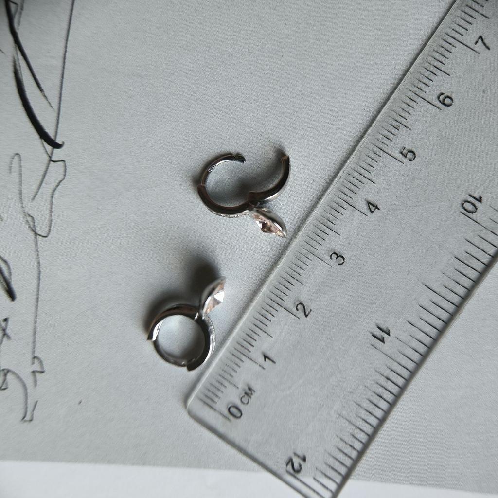 Silver Earrings with Cubic Zirkonia (60002295)