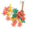 Bird Wood Star Toy Bite Resistant   Wood Star Chewing Toy for Budgies Parakeet Cockatiel Lovebird
