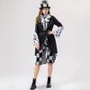 Alice Mad Hatter Plaid Dress Suit, Halloween Stage Drama Role Play Costume