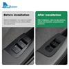 Italian Top Suede 4pcs Window Lifter Switch Control Panel Sticker for Tesla Model 3 Highland 2024-Up LHD Decor Car Accessories