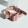 MAISON DE MIU Soft Ribbon Collar M_Rose Pink