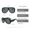 2026 Oversized One-Piece Aviator Sunglasses for Women Integrated Lens Sun Glasses Unisex Retro Shades UV400 Protection Eyewear