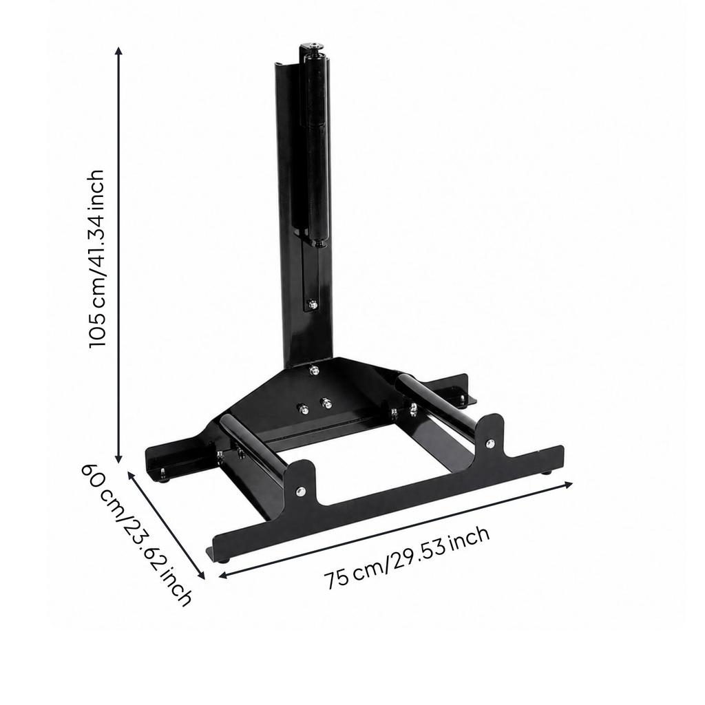 Tire-Cleaning Stand Featuring Rollers Stable