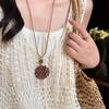 Bohemian Ceramic Necklace: Vintage Ethnic Long Sweater Chain & Zen Choker