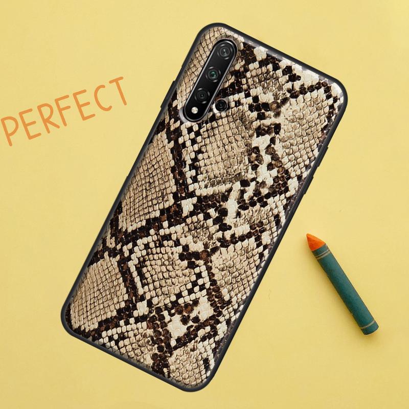 

Snake Skin Print For Huawei Nova 10 9 SE 11 Pro 12i 11i 8i Y60 Y70 Y90 Y61 Y91 Y72 Y73 P20 P40 P30 Lite Case Huawei Nova 11i